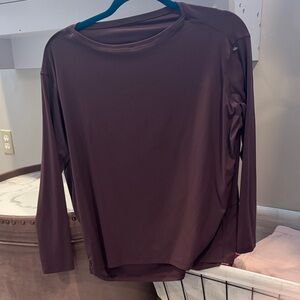lululemon athletica Long Sleeve Top - Dark Brown